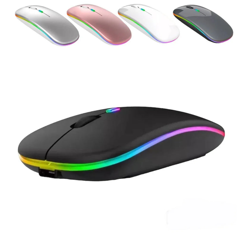 Mouse LED Bluetooth sem fio