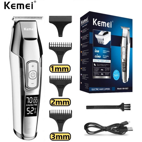 Aparador de pelo Kemei KM-5027  prata 100V/240V