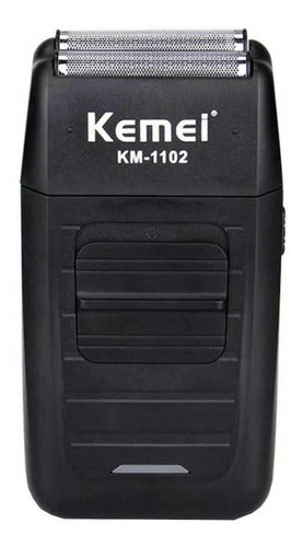 Barbeador Kemei KM-1102  preto 110V/240V