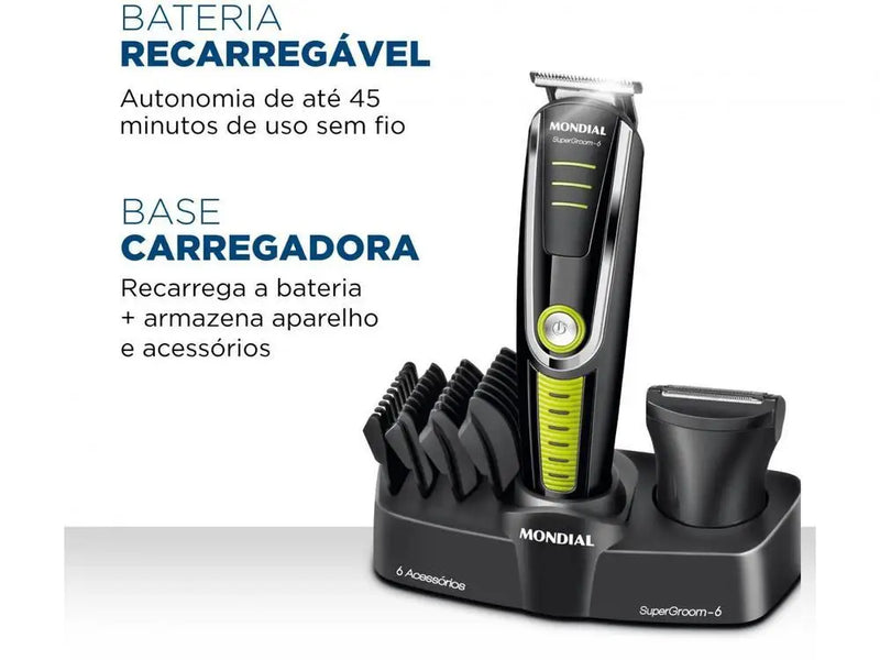 Barbeador e cortador de cabelo Mondial Super Grooming BG-03 110V/220V