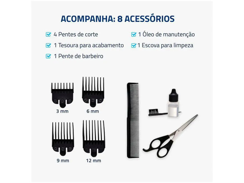 Cortador de cabelo Mondial Hair Stylo CR-07 8910-01 110V