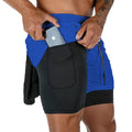 Shorts de corrida masculino 2 em 1