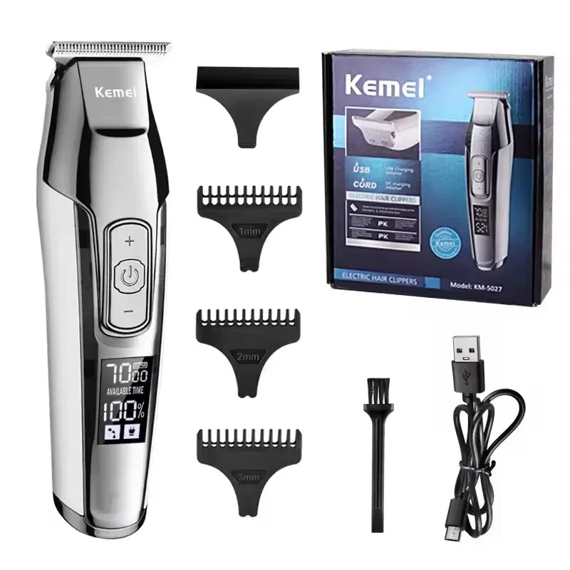 Aparador de pelo Kemei KM-5027  prata 100V/240V